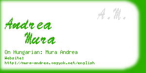 andrea mura business card